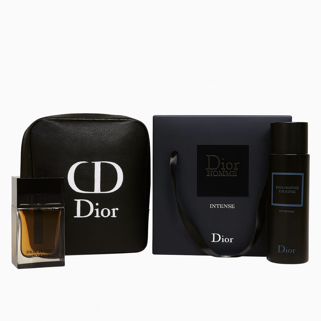 Set Cadou  Homme Intense – Eau de Parfum + Deodorant + Pouch