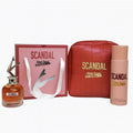 Set Parfum Scandal  pentru Femei – Eau de Parfum + Deodorant + Pouch