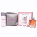 Set La Vie Est Belle pentru Femei – Apă de Parfum + Deodorant Spray + Pouch